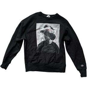 Champion Men's Black Graphic Crewneck “The Weeknd”Sweater